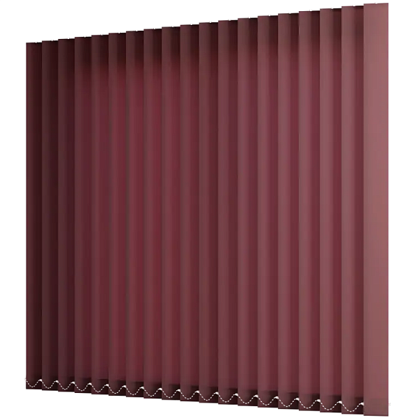 Жалюзи вертикальные тканевые 89 мм, цвет красный Сиде