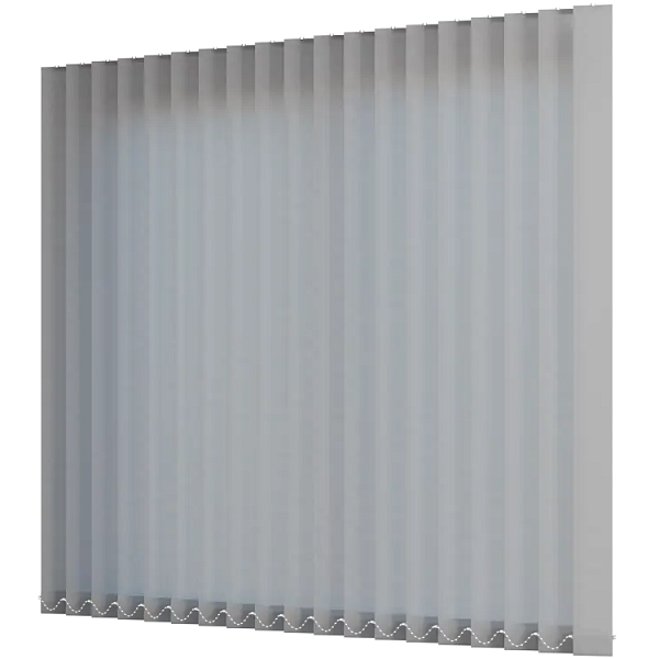 Жалюзи вертикальные тканевые 89 мм, цвет серый Перл