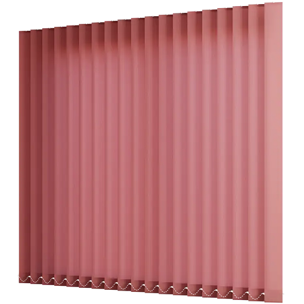 Жалюзи вертикальные тканевые 89 мм, цвет темно-розовый Лайн