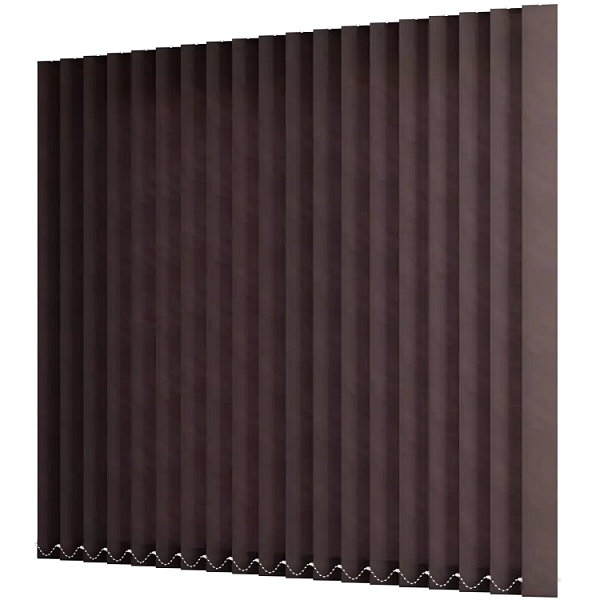 Жалюзи вертикальные тканевые 89 мм, цвет шоколад Рио