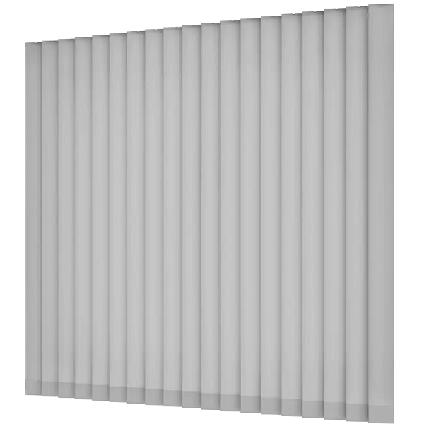 Жалюзи вертикальные тканевые 89 мм, цвет светло-серый Креп