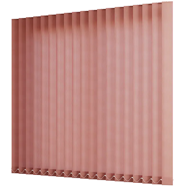 Жалюзи вертикальные тканевые 89 мм, цвет розовый Рейн