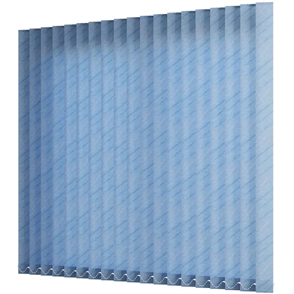 Жалюзи вертикальные тканевые 89 мм, цвет голубой Бали