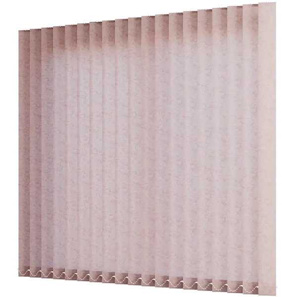 Жалюзи вертикальные тканевые 89 мм, цвет персиковый Шелко
