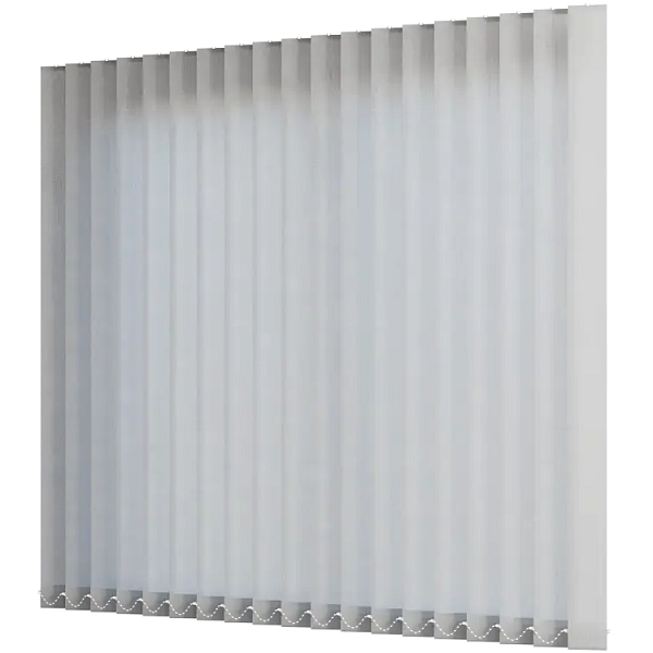 Жалюзи вертикальные тканевые 89 мм, цвет светло-серый Руан