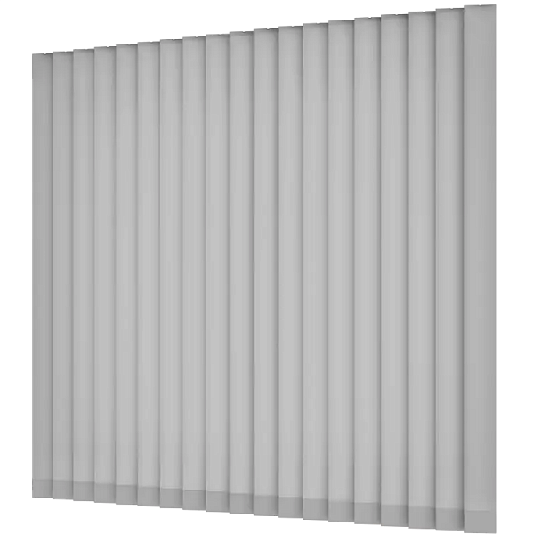 Жалюзи вертикальные тканевые 89 мм, цвет светло-серый Плэйн