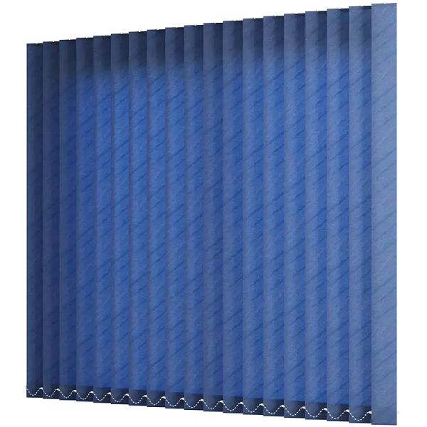 Жалюзи вертикальные тканевые 89 мм, цвет синий Бали