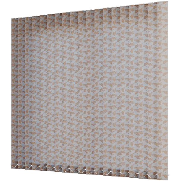 Жалюзи вертикальные тканевые 89 мм, цвет светло-коричневый Ливс