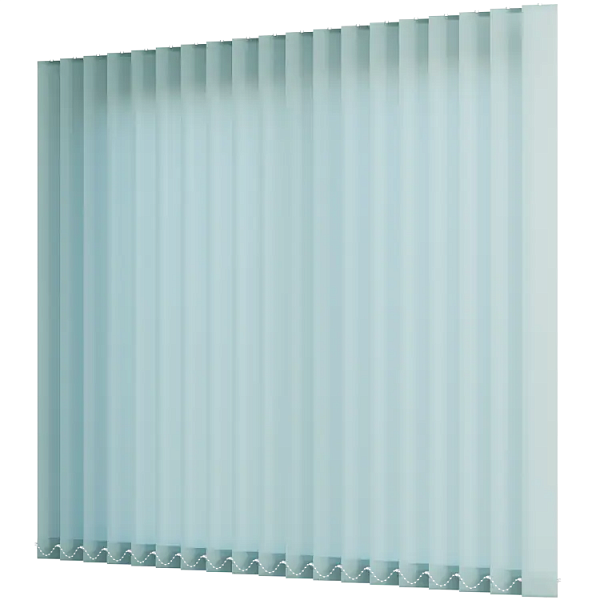 Жалюзи вертикальные тканевые 89 мм, цвет светло-бирюзовый Лайн
