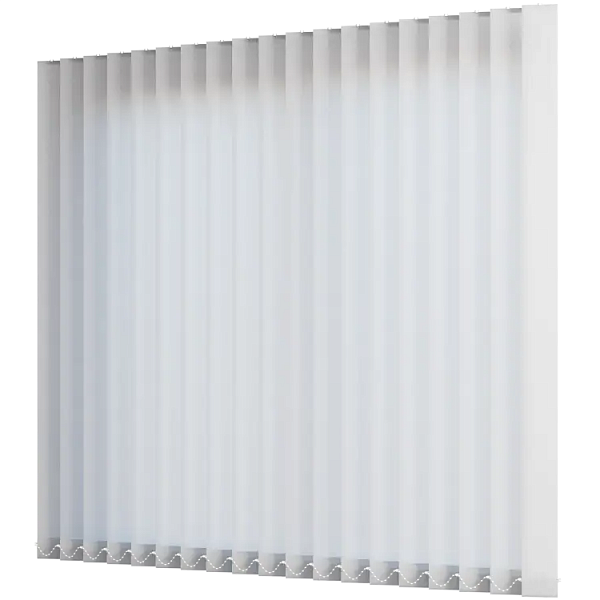 Жалюзи вертикальные тканевые 89 мм, цвет белый Лион