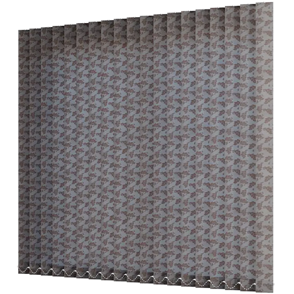 Жалюзи вертикальные тканевые 89 мм, цвет темно-коричневый Ливс