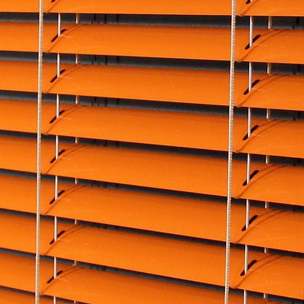 Межрамные жалюзи горизонтальные 25 мм, цвет оранжевый