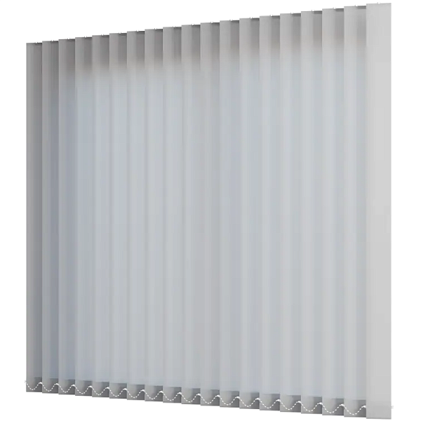 Жалюзи вертикальные тканевые 89 мм, цвет серый Мальта