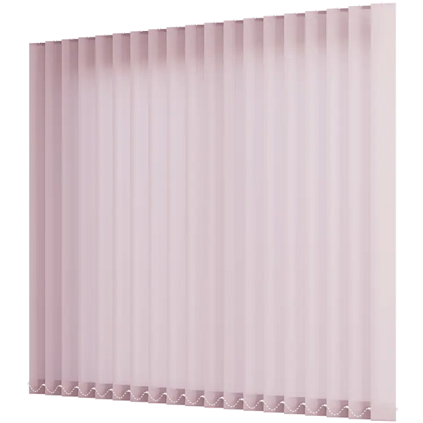 Жалюзи вертикальные тканевые 89 мм, цвет розовый Лайн